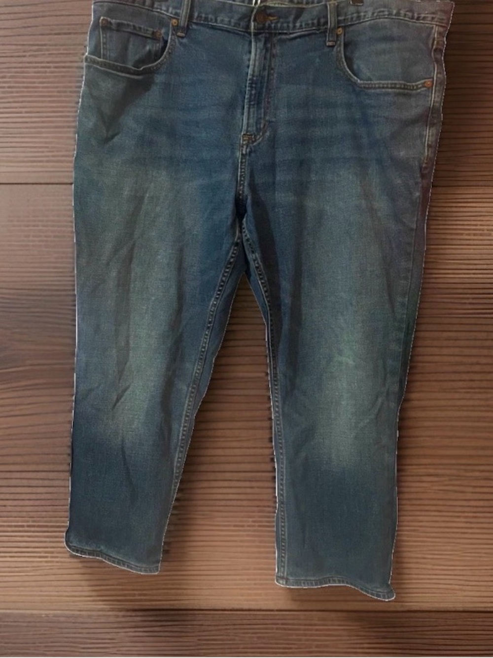 Old Navy-Distressed,Men’s Athletic Fit,Built-in Flex,Jeans,Med-Wash 42x30,EUC